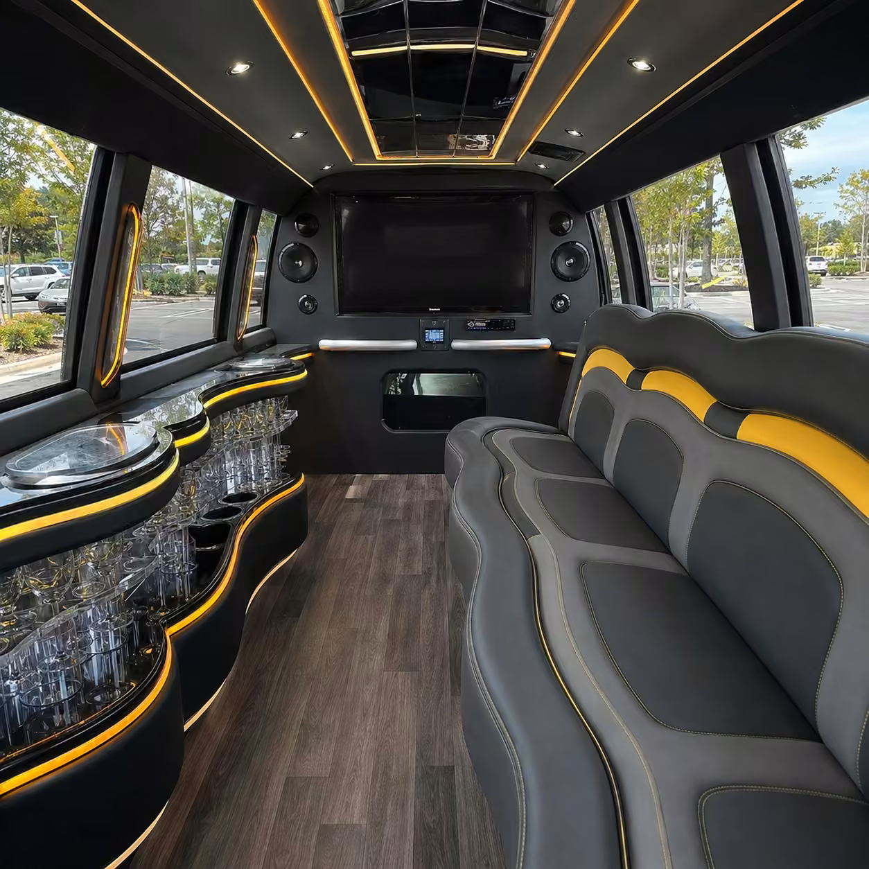 hummer limo inside